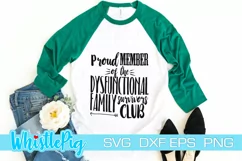 Dysfunctional Family Survivors Club SVG Funny Family Svg Product Image 1