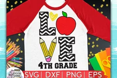 4th Grade Love SVG DXF PNG EPS Cutting Files Product Image 1