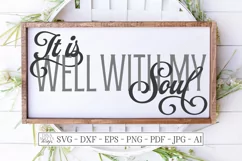 It is Well With My Soul - Christian Hymn SVG DXF Cut File Product Image 1