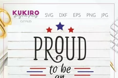 Proud to be an american SVG-4th Of July design svg Cut file Product Image 2