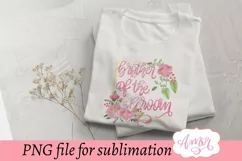 Brother of the groom sublimation design, wedding sublimation Product Image 2