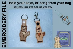 ITH Little Horse Key Fob - Embroidery Design Product Image 1