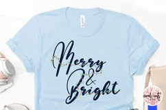Merry And Bright - Christmas SVG EPS DXF PNG Cutting Files Product Image 3
