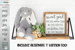 Sweet Girl - Nursery / Children's - Farmhouse Sign Product Image 1