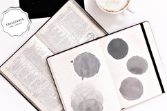 Light Gray Watercolor Circles Clipart Product Image 2