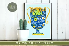Funny fathers day svg, best dad ever svg, dad birthday svg Product Image 4