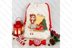 Christmas Toddler Girl with sleigh and Christmas tree bundle Product Image 4