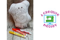 Doodle Its Bear with Flowers Product Image 1