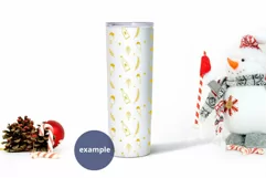 Christmas Skinny tumbler mockup, White 20oz Tumbler mockup Product Image 3