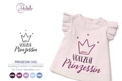 Vollzeit Prinzessin SVG | Krone Product Image 1