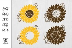 Sunflower SVG Bundle Sunflower Cut Sublimation Sunflower Product Image 1