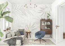 Wall mockup - Wallpaper mockup - Living room scene Product Image 4