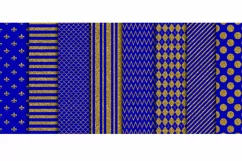 Royal Blue and Gold Digital Paper 16 Luxury Papers Product Image 3