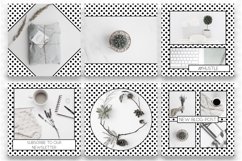 Black Polkadot Instagram Templates | Social Media Templates Product Image 2