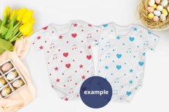 2 White Baby bodysuits Mockup, Easter & Spring PSD mockup Product Image 3