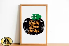 Halloween SVG Jesus SVG Pumpkin SVG Faith Hope Jesus Quotes Product Image 4