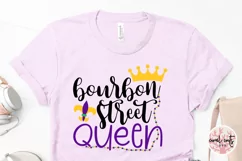 Bourbon Street Queen - Mardi Gras SVG EPS DXF PNG Product Image 3