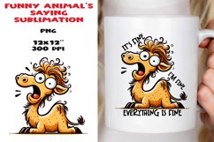Funny animal saying Sublimation PNG. Product Image 1