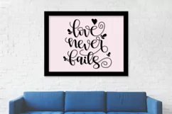 Love never fails svg, png, jpeg, eps and dxf Product Image 4