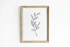 Wildflower svg, flower svg, branch svg, floral svg Product Image 5