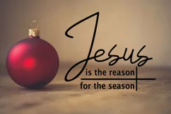 Jesus is the Reason For the Season Christmas sign Pillow SVG Product Image 2