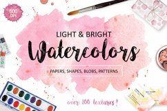 Watercolor Textures. Light & Bright Product Image 1