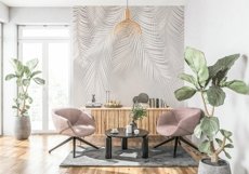 Wall mockup - Wallpaper mockup - Living room scene Product Image 5
