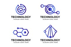 Gradient Technology Logo Template Collection Product Image 1