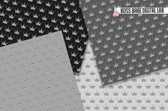 Seamless Grey and Silver Crown Papers Product Image 2