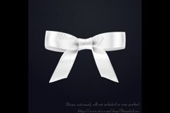 56 White Satin Bows and Ribbons Card Making Digital Images Product Image 3