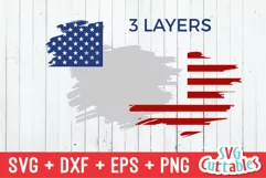 Fourth of July SVG | Patriotic Brush Stroke | Shirt Design Product Image 2