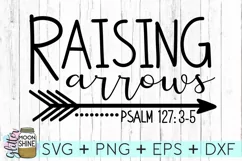 Raising Arrows SVG DXF PNG EPS Cutting Files Product Image 3