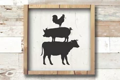 Farmhouse Kitchen Sign | Farm Animals svg Product Image 1