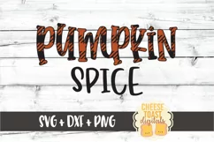 Buffalo Plaid Pumpkin Spice - Fall SVG PNG DXF Cut Files Product Image 2