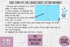 Birthday card insert design| Paper cutting | Cricut Joy svg Product Image 7