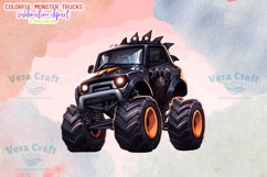 Colorful Monster Truck Sublimation Clipart Product Image 9