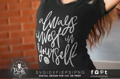 Always Invest In Yourself SVG | Motivational Cut File Product Image 4