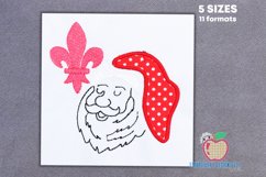 Happy Santa Face Applique Product Image 1