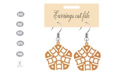 Earrings Template SVG Product Image 1