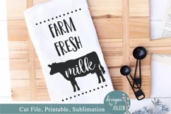 Farm Fresh Milk - SVG, Sublimation, Printable Product Image 3