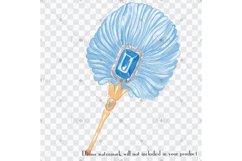 100 Hand Painted Watercolor Handy Feather Fan Clip Arts Product Image 7
