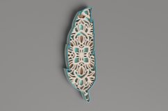 Nature laser cut file - Feather Mandala Product Image 6