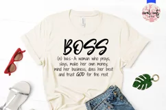 Boss Definition - Women Empowerment EPS SVG DXF PNG Product Image 2