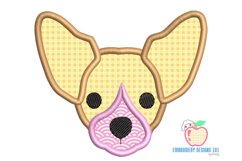 Chihuahua Dog Puppy Face Applique Product Image 3