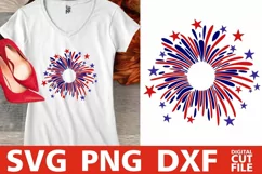 Fireworks svg, 4th of July svg, America svg, Stars svg Product Image 2