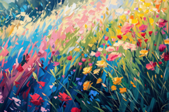 Painting Flowers Background Wallpaper Product Image 1