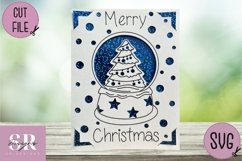 Christmas insert card design| Paper cutting | Cricut Joy svg Product Image 3