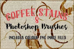 Coffee Stains Photoshop Brushes - Free Design of The Week Product Image 1