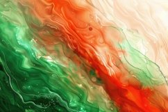 Stunning Blend of Vibrant Green and Orange Hues Background Product Image 1