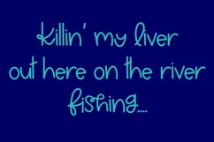 All Day Fishing - A Handwritten Font - Free Font Of The Week Product Image 3